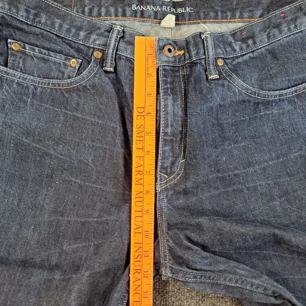 Banana Republic Men's Straight Jeans Blue Size 36x34